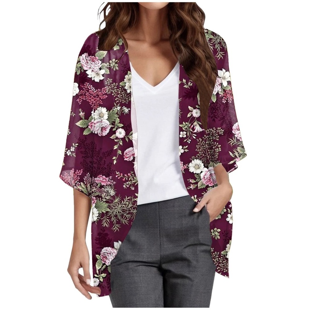 Floral Robe / Kimono - Picture 3 of 7